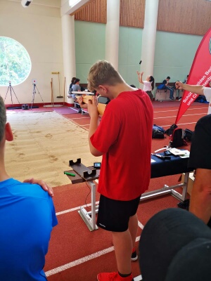 Skate Biathlon Schießen Fun Sport Tag