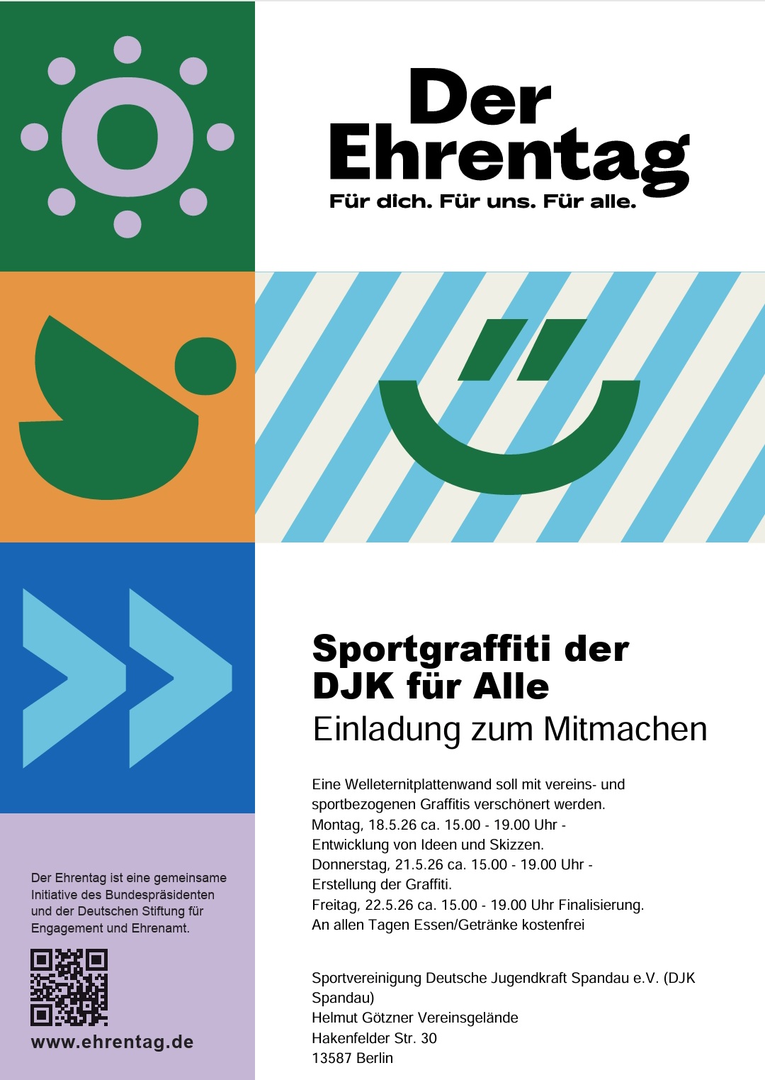 Einladung zum Mitmachen Sportgraffiti der DJK  für Alle